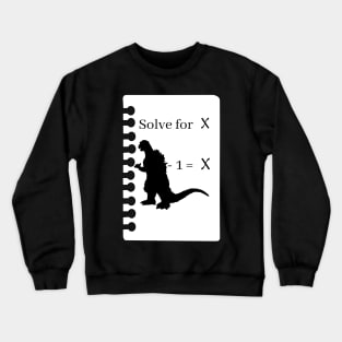 Godzilla Minus 1 Equals X Crewneck Sweatshirt